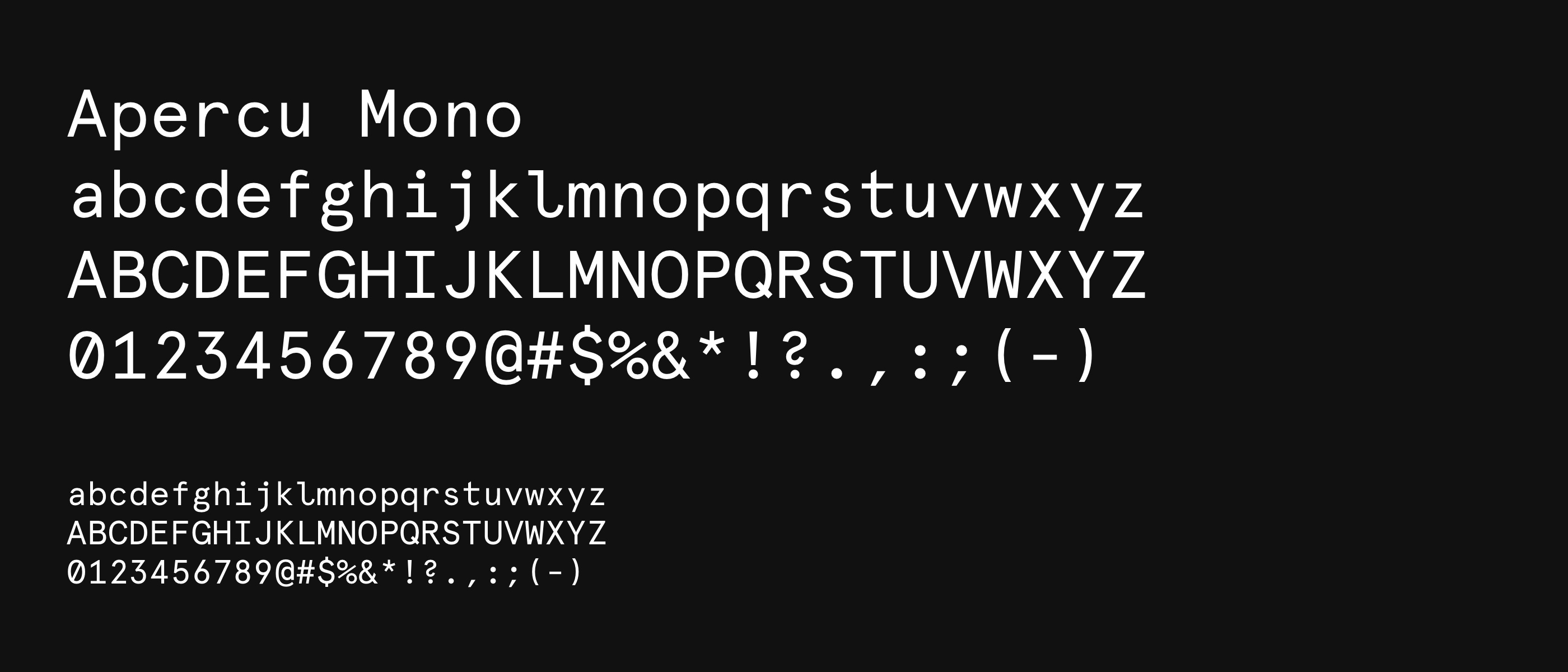 Apercu Mono.