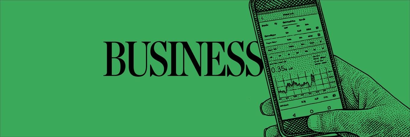 Business section branding.